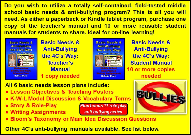 Basic Skills & Anti-Bullying Book Info